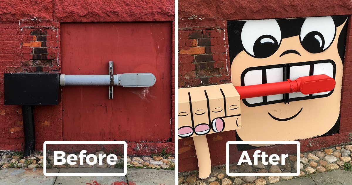demilked's tweet photo. A brilliant street artist is secretly turning New York streets into art, and hopefully nobody catches him
https://t.co/8208wRUGAd https://t.co/kWohbOecgk