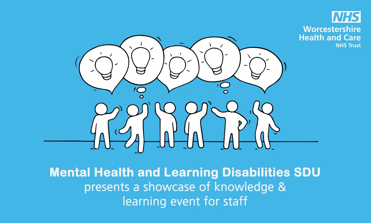 HWHCT_NHS's tweet photo. We are continuing to share good practice, knowledge and learning with an event for staff only, presented by Mental Health and Learning Disabilities SDU. Book now on ESR (search 'mental%health%event' on ESR)

🗓 11 March 2020
⏰ 9am – 1pm
▶️ Charles Hastings Education Centre, CHEC https://t.co/AYYOYb02pV