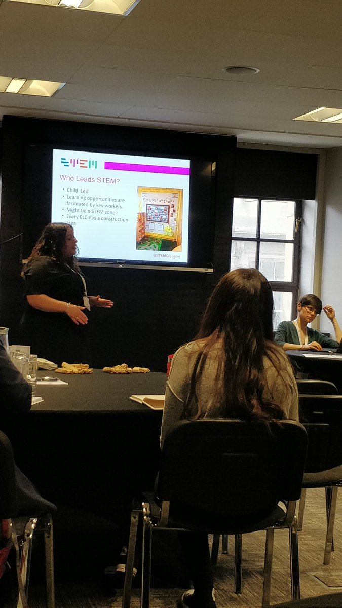 ScotSTEMAmb's tweet photo. @MissCEdu from @STEMglasgow kicks off a session telling our partners how #STEMAmbassadors can help in the Early Years settings
#ScienceConnectsConf https://t.co/gB2xjwGvoD
