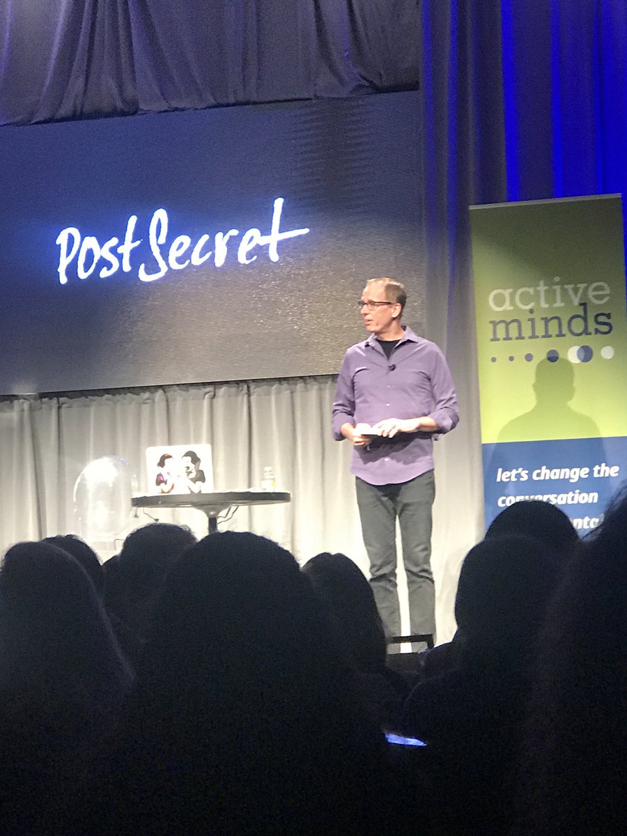 paula_craw's tweet photo. Excited to hear ⁦@postsecret⁩ keynote #activemindscon20 https://t.co/2UGjPJesfB