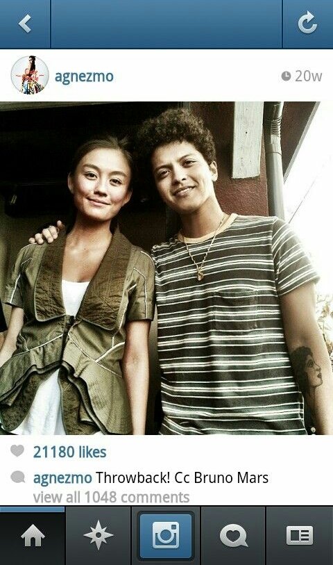 Agnez Mo with Bruno Mars