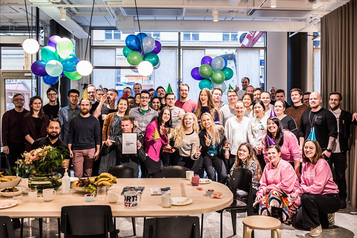 We are the champions! 🏆🎉🤩 <a href="/TalentedFi/">Talented</a> awarded us for being the fastest growing software consultancy in 2019 🔥 Thanks to all our friends, clients and of course roadies – let's continue doing impactful work ❤️
#consultancy #digitalsales #digitalgrowth #growthmindset #growth