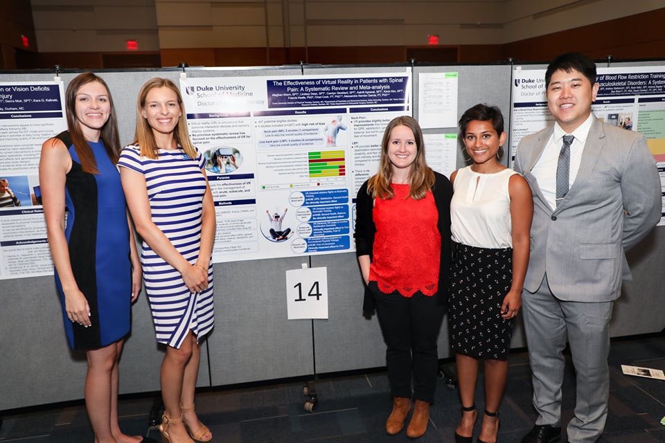 Duke_DPT's tweet photo. Congrats to our #DukeStudents #dptstudents who received ribbons for their posters last week @APTAcsm for their #dptresearch #dptcapstone from @HPAAPTA & @OrthopaedicAPTA @kerrilembo @TheAndySeraphin @CStoddard_SPT @jonathankimpt #classof2020 @ale_garciaPT @chadcookpt #DukeatCSM https://t.co/1wqQDqMUyJ