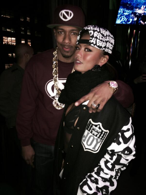 Agnez Mo with Nick Cannon