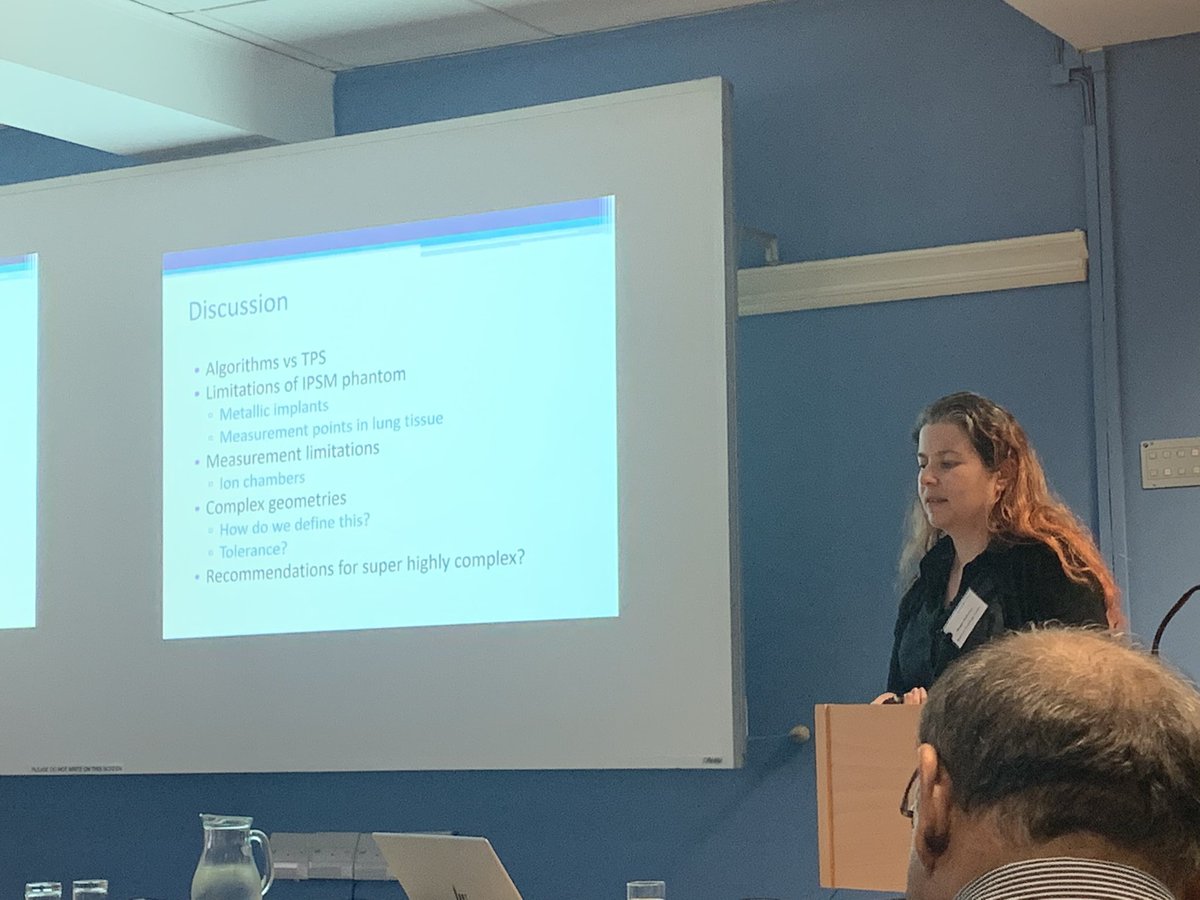 ScotRTPhys's tweet photo. Maggie Anderson @Beatson_Charity @NHSGGC Accuros-sing through the Eclipse; a comparison of Eclipse @VarianMedSys treatment planning algorithms #scotradphys https://t.co/q9o88r9jE9
