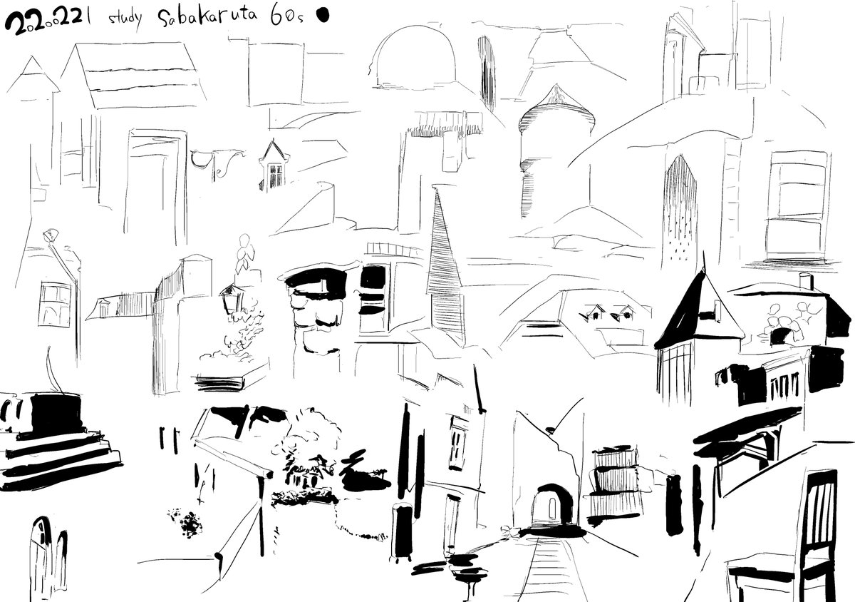 07 23 Study Landscape 見写し模写 Bitpencil Ref 砂漠あらかるた 写真素材 風景練習の方針変更 自分の様式を探る パースはまだ気にしない 線は溶かす そのまま描き写さない 自分がどう描きたいか感じ 筆の向くまま描く 楽しい