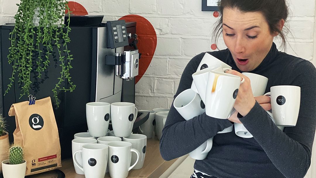 TCC_HQ's tweet photo. Being kind is free, especially at TCC! 🥰  Daily coffee rounds, delivering parcels to desks and watering our office plants, we’re always caring for each other around here. 
❓ What random acts of kindness can you admit to this week? @RAKFoundation #RandomActsOfKindness https://t.co/BqFOsMicha