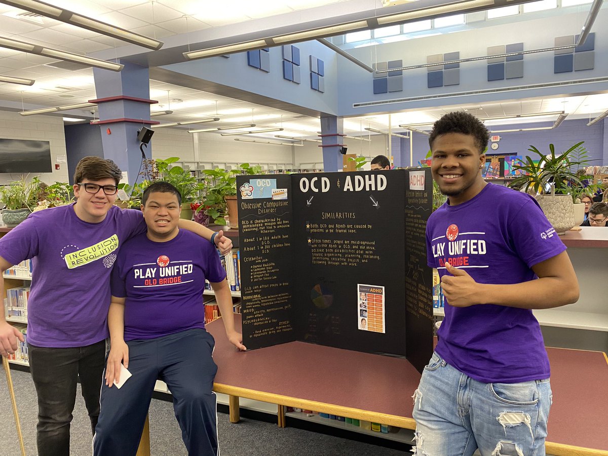 OB_Dougherty's tweet photo. These @OBplayunify students are sharing knowledge and information about different disabilities at their Disability Fair! So many great presentations for their peers! #inclusion @FazioSally @MrsCarrollOBHS @OBPS_DOSS @OBSupCittadino @OBassistantsup https://t.co/1NaeKnedDx