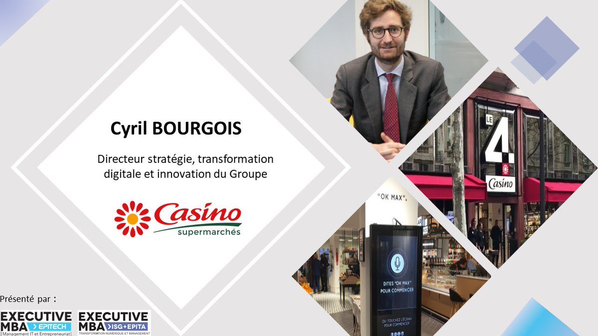 ExecISGEPITA's tweet photo. Les Exécutives MBA Epitech et ISG+EPITA reçoivent Cyril Bourgois, directeur stratégie, transformation digitale et innovation du groupe Casino. 
Le mardi 10 mars 2020 à partir de 18h30 au Campus Numérique et Créatif, 95 avenue Parmentier, 75011, Paris. Inscription via LinkedIn ! https://t.co/lzMfvNdB9h