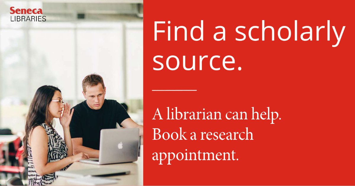 SenecaPoly's tweet photo. So you've booked your Seneca research appointment - now what? Understand your assignment, start searching before you arrive and get ready to have your mind ๐คฏ ! Book today: https://t.co/Hl7oKiU9gI
#SenecaLibraries https://t.co/qd4BruRuPk