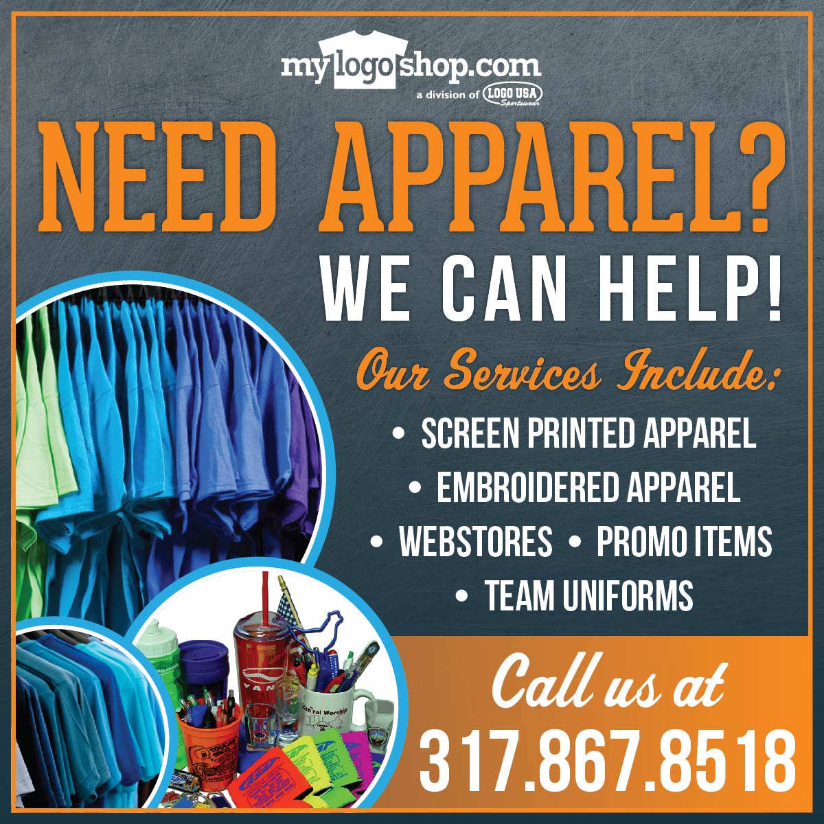 Need Apparel?  We Can Help!