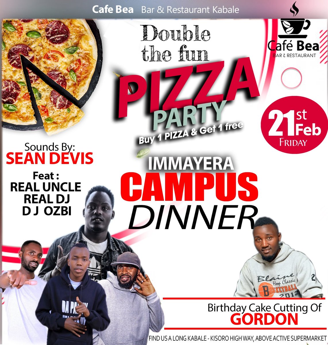 BeaKabale's tweet photo. Its happening tonight at @BeaKabale 
Come through for a major party with the best deejays from @hillsfmkabale and more so from @DJ_Alberto43 
Massivesnes tonight 💪💪💪💪💪💪 https://t.co/koqsaxklQV