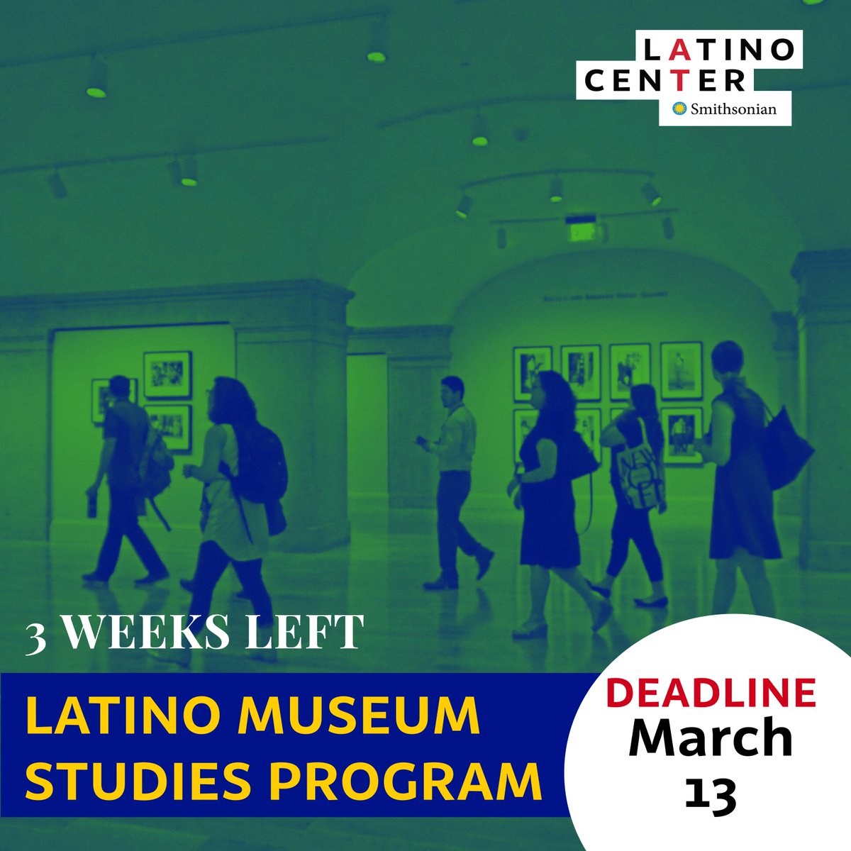 USLatinoMuseum's tweet photo. Don’t get left behind! Apply to the Latino Museum Studies Program today! 🚨Application deadline: March 13, 2020. For more information visit: https://t.co/XHdqGbnfsW #LMSP2020
📸 #LMSP2017 fellows touring @americanart. https://t.co/vvlKXiWBQ8