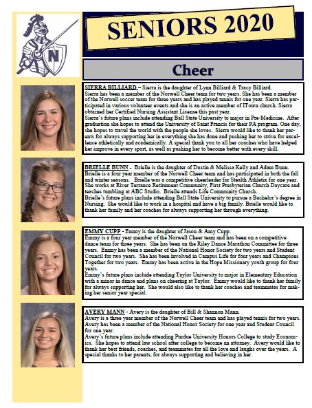 Norwell_AD's tweet image. Come out to The Castle tonight as we honor our Senior Cheerleaders and Boys Basketball personnel.  Recognition will follow the JV game against Jay County - tip at 6:15.