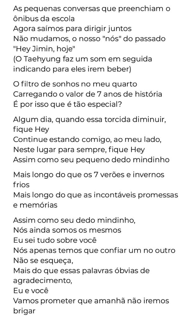 BTS TRADUÇÕES 🤍 on X: 🎼  Tradução de Dear my friend, de