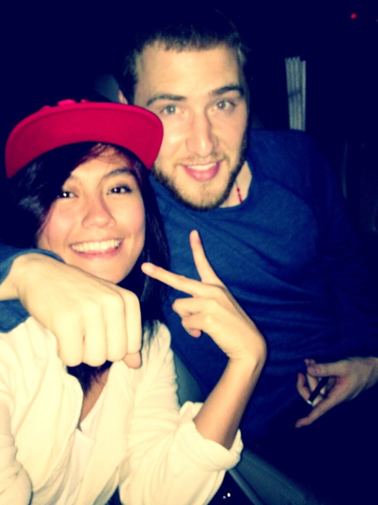 Agnez Mo with Mike Posner