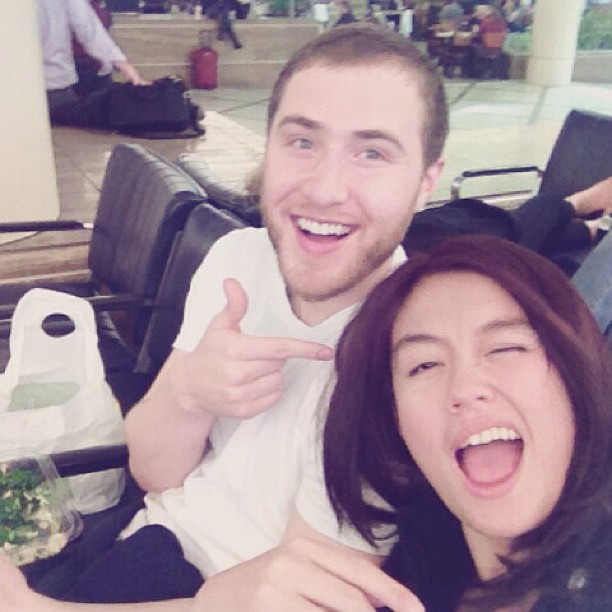 Agnez Mo with Mike Posner