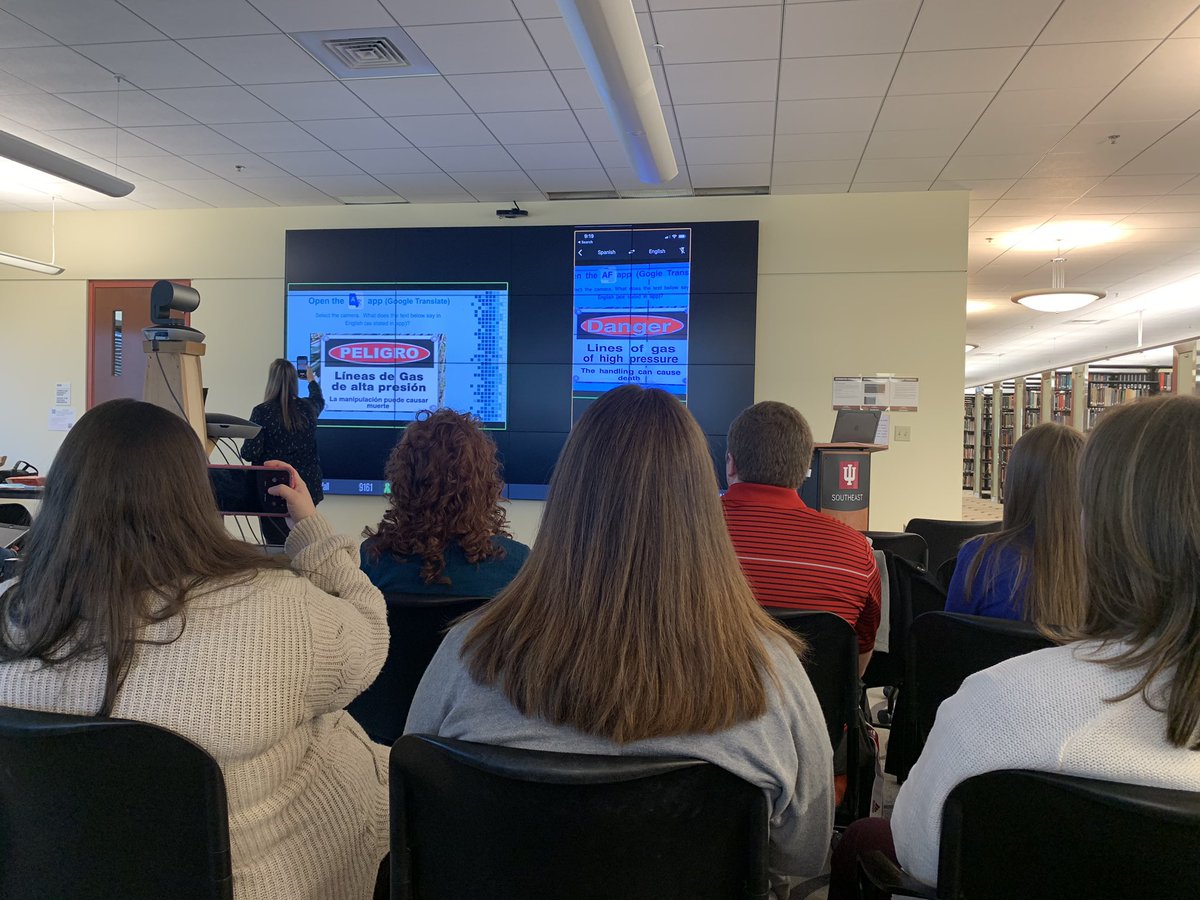 ms_w24's tweet photo. At the #ARVRinEDU event with @JaimeDonally. If you haven’t tried google translate definitely try it! You can take pictures of signs in other languages and it converts it into English or vice versa! https://t.co/Z2ZanxdM3u