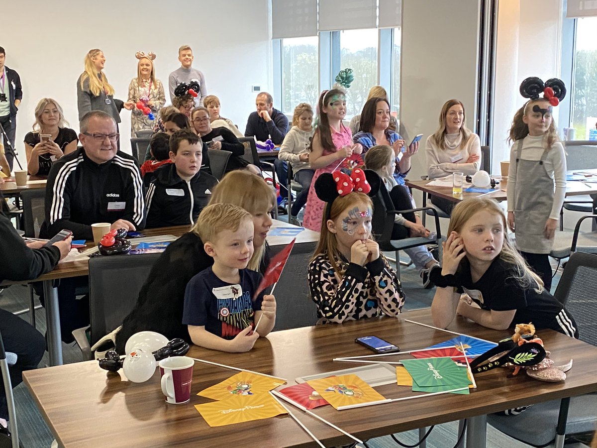 life_at_tc's tweet photo. We’ve had a magical time at our half term #TCKids Day in Manchester. Enjoying face painting, watching Frozen in our homemade cinema and learning all about Disney 🌟🤴🏽🧜🏻♀️ PLUS going head to head to win a family stay to @DisneylandParis 🎉🎉 https://t.co/fDSucmOSx6