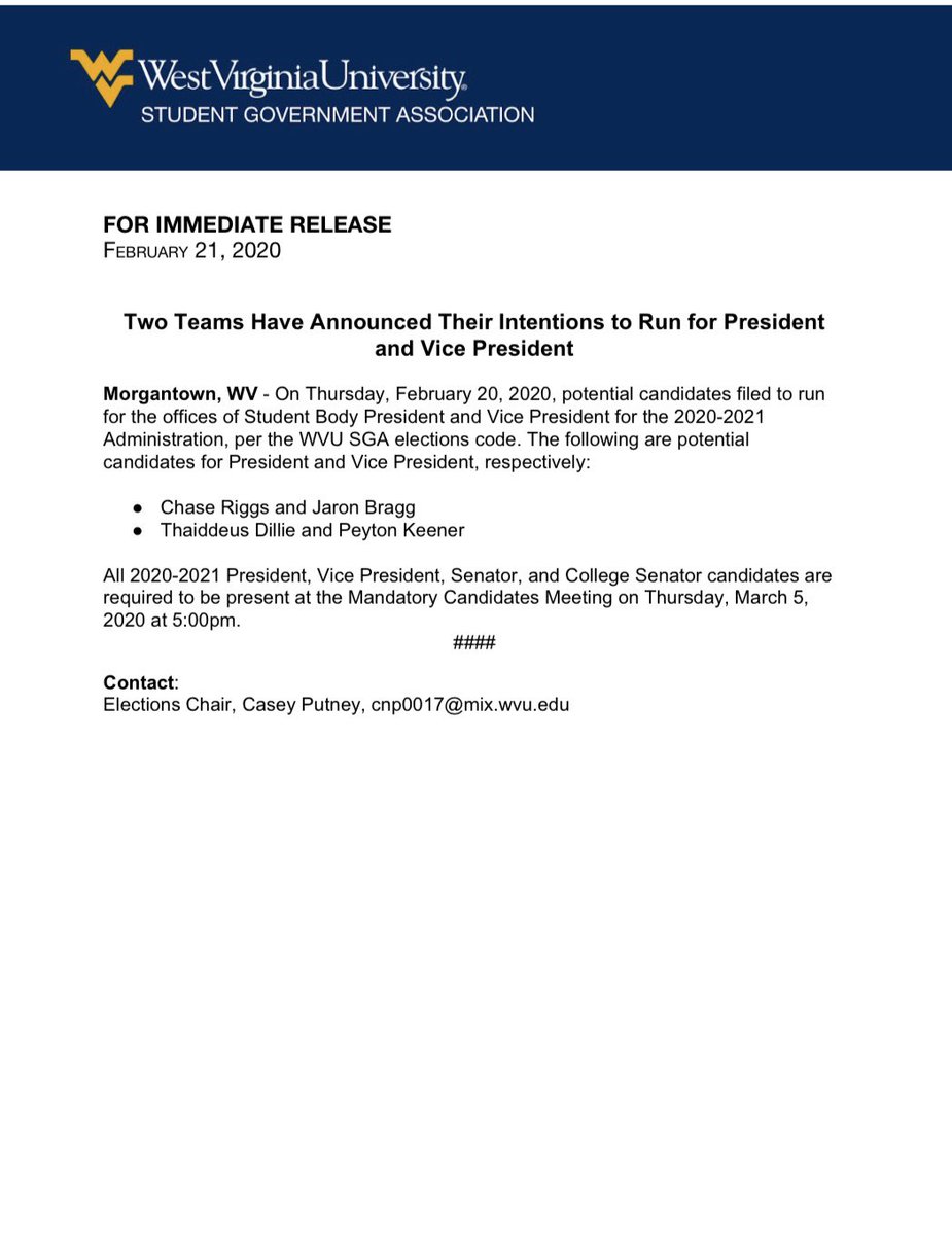 WVU Student Government (@sgawvu) on Twitter photo 