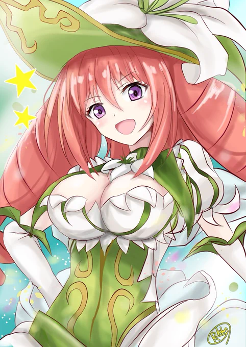 ギリギリっ!今日はレッカちゃん生誕祭ということで
立凪レッカちゃん絵!(セシリアイメージライド)誕生日おめでとう～
#立凪レッカ生誕祭2020 