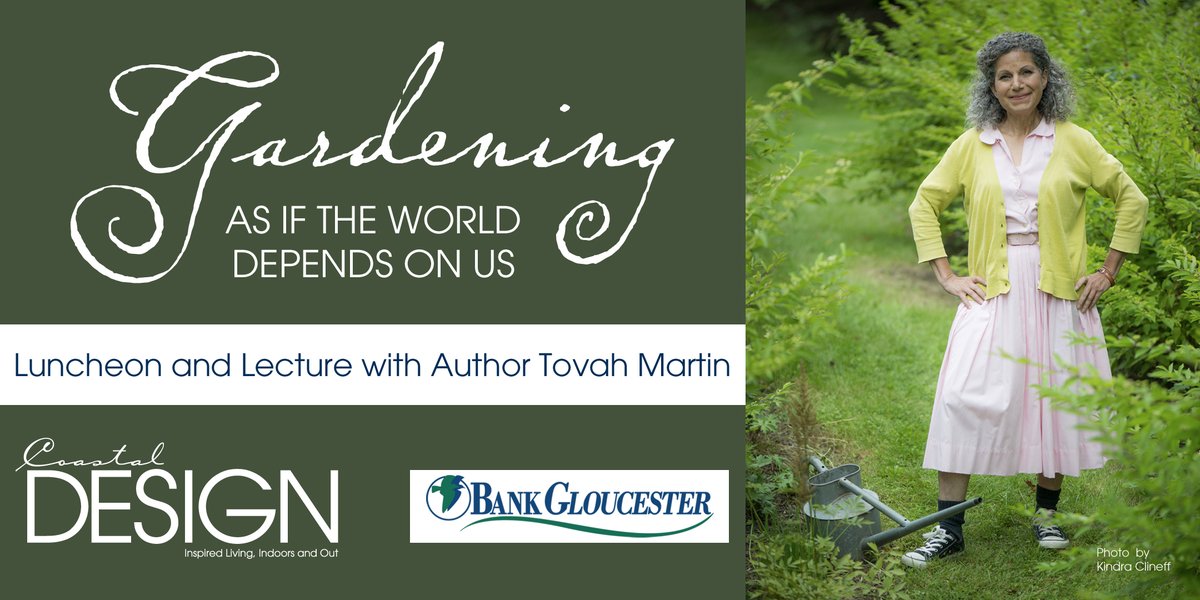 Learn how you can save the world through gardening! 

Join us for lunch and a lecture with author and gardening expert, Tovah Martin, on March 24 at the @BeauportHotel in #Gloucester.

Tickets and event info:
eventbrite.com/e/gardening-as…
