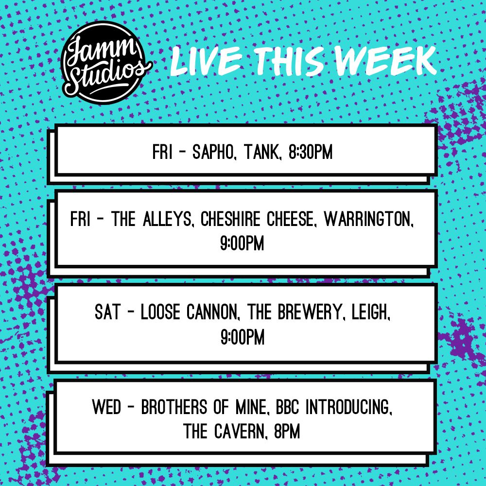 Big gig for our friends <a href="/BrothersOfMine/">Brothers Of Mine</a> for <a href="/bbcintroducing/">BBC Music Introducing</a> 

Check out some of these guys this weekend!

#jammstudios #musicindustry #supportlivemusic #livemusic #supportlivemusicvenues #paytheartist #gigs #bands #bbcintroducing