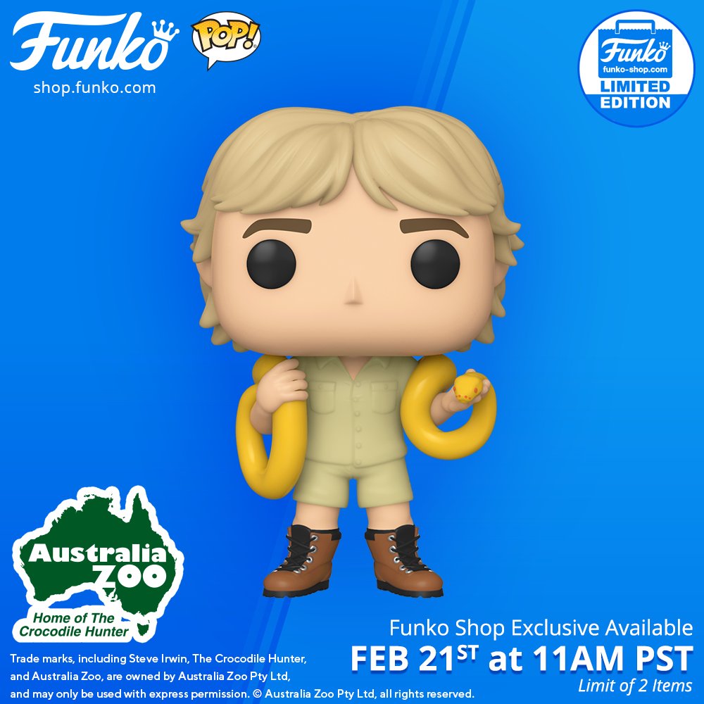steve irwin funko pop limited edition