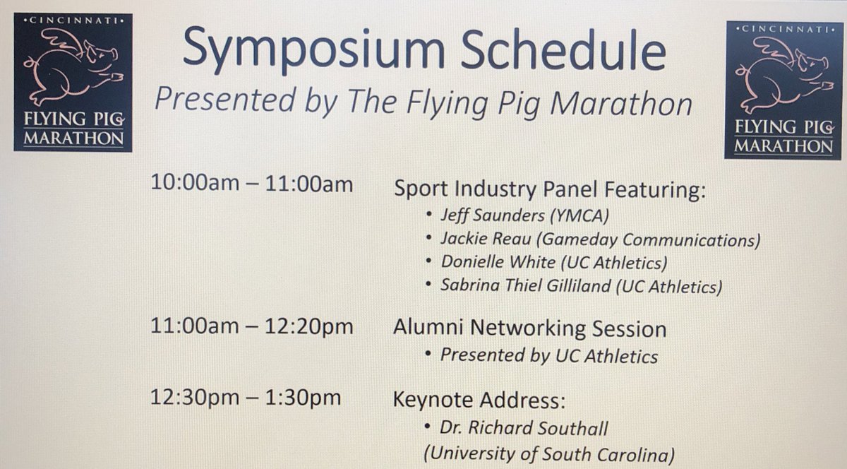 UCSportLeaders's tweet photo. It’s time for the 8th Annual Society of Sport Leaders and UC Women in SPAD Symposium!! We have an exciting day of events for you all! https://t.co/Pio4VFg9tI