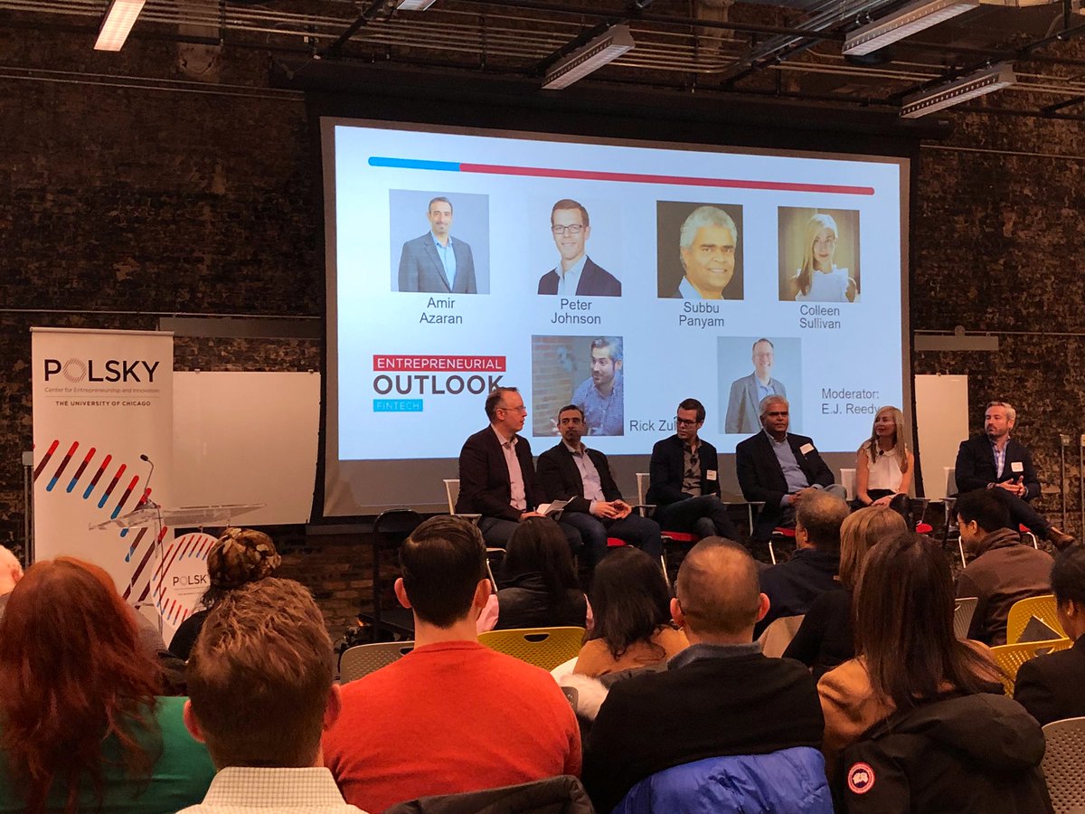 LWestfall_'s tweet photo. Distinguished panel this morning at the @polskycenter. Excited to hear what these experts think is in store for 2020 for the #Fintech sector. #techoutlook #cryptocurrencies #ventures #finance https://t.co/FjF2R4ZQ22