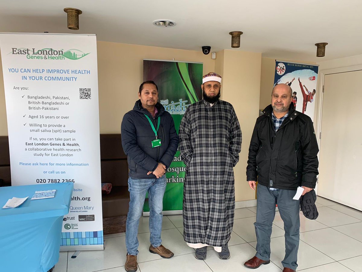 ComResearchSafh's tweet photo. #EastLondonGenesandhealth #fridayprayer 🙏🏻 We are at 
Al Madina Mosque 🕌 in Barking today. 

Thank you to the mosque for their continued support of the project. #community #research #engagement @SAfHUk @EastLondonGenes https://t.co/v4SfN545Gw