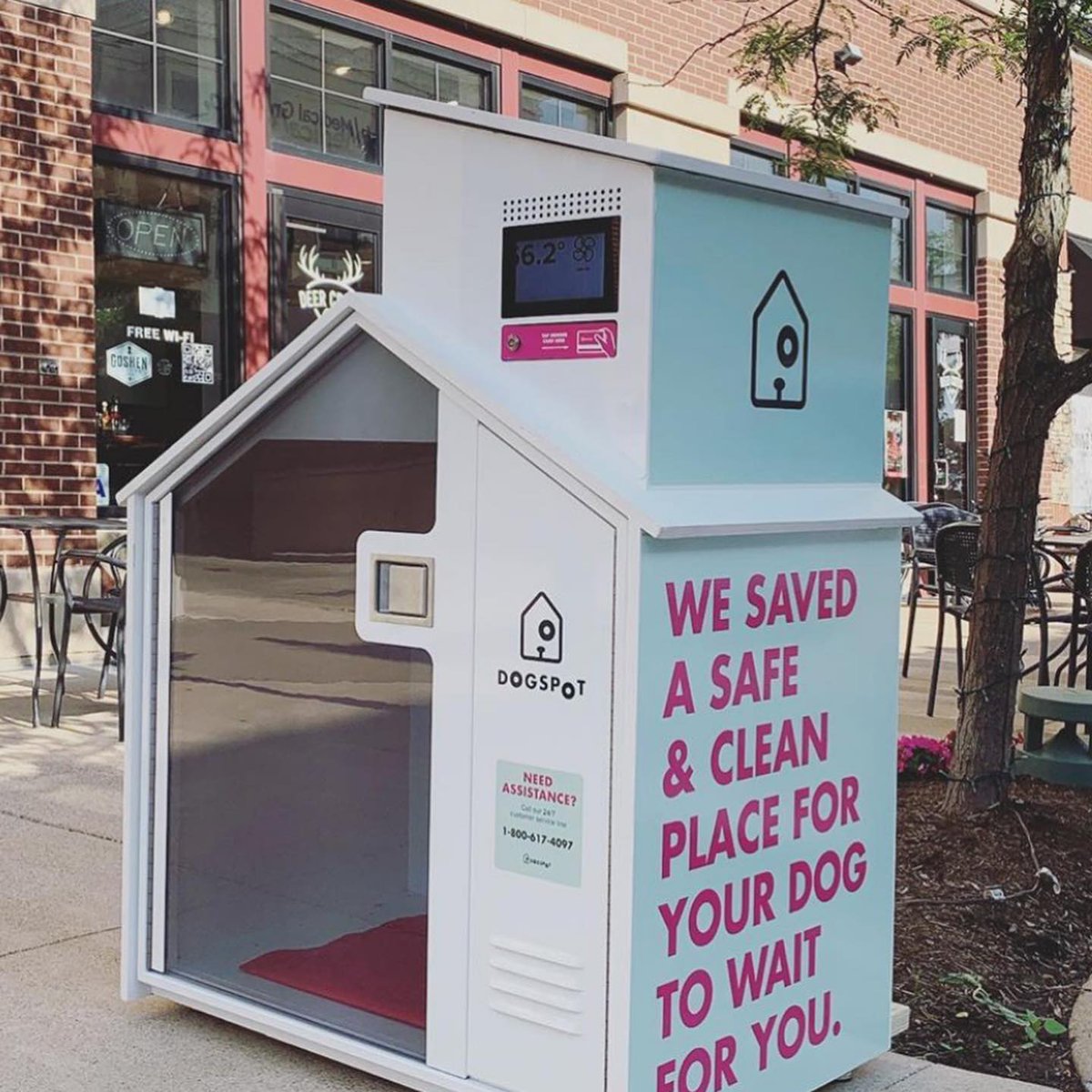 This weekend, when you pop over to The Boulevard to #shop or get a #mani, bring your #pup and try out our <a href="/dogspot/">DogSpot</a>! DogSpots are spacious, lockable, temp-controlled, self-sanitizing dog houses that have a Puppy Cam so you can keep an eye on them while inside!