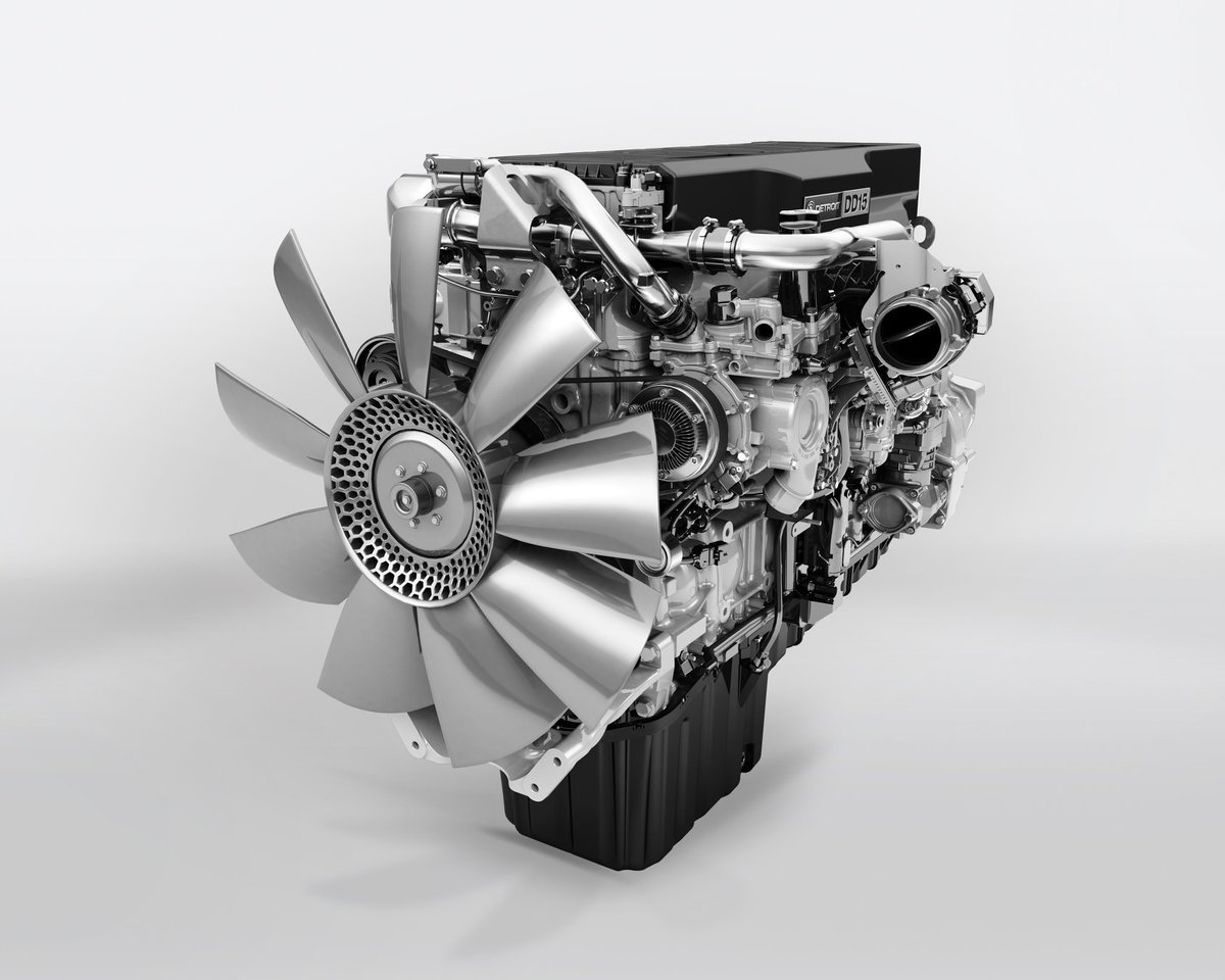 WstrnStarTrucks's tweet photo. Our optional powertrain is one of the most efficient in the industry with downsped Detroit #DD15 working in harmony with Detroit #DT12 for optimal #power and #fuelefficiency. https://t.co/J5Ya75Fdjo