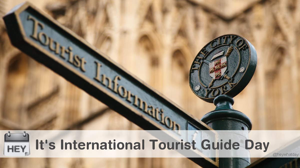 HeyWhatDay's tweet photo. It's International Tourist Guide Day!
#InternationalTouristGuideDay #TouristGuideDay #WorldGuidesDay #WorldGuideDay https://t.co/yQDwciFJgC