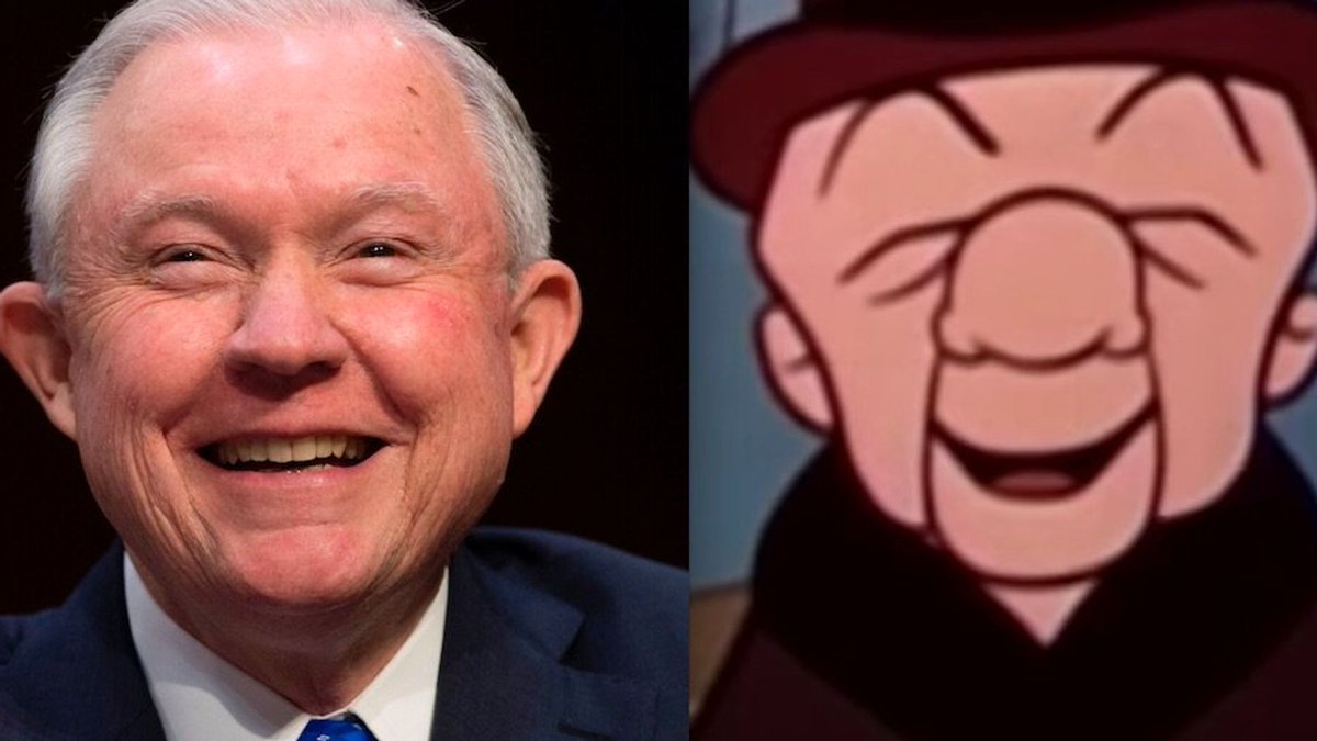 HowieOCallaghan's tweet photo. Daily Tweet telling @jeffsessions to go fuck himself and retire, don't run in 2020. @HuntingdonColl Thankfully not all your alumni suck #TermLimits #MrMagooLookingAss https://t.co/voIaBn7GD4