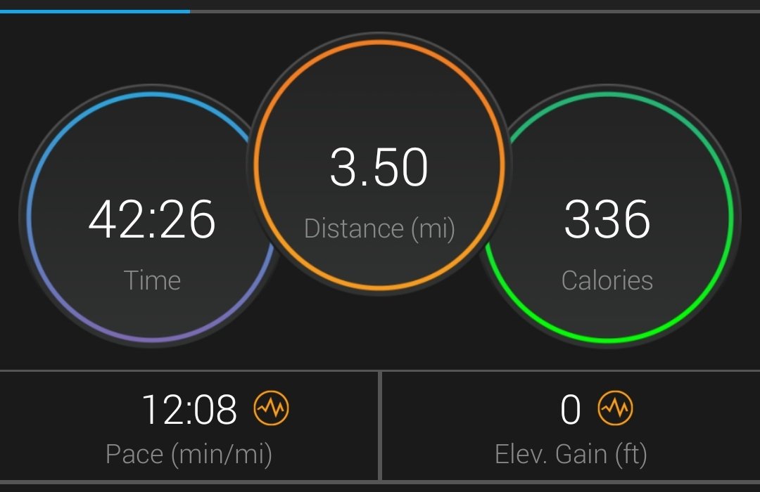 Forrunningoutld's tweet photo. I hated this run. I'm no where near my goal right now. I don't even feel like I am on my way toward my goal. I'll have to shake this one off. 😥 #10ktraining #halfmarathontraining #13point1 #rivalrunchallenge @runDisney @starwars @BibRave @therunchat #runchat #runwithpurpose https://t.co/Nls4cXU8Yu