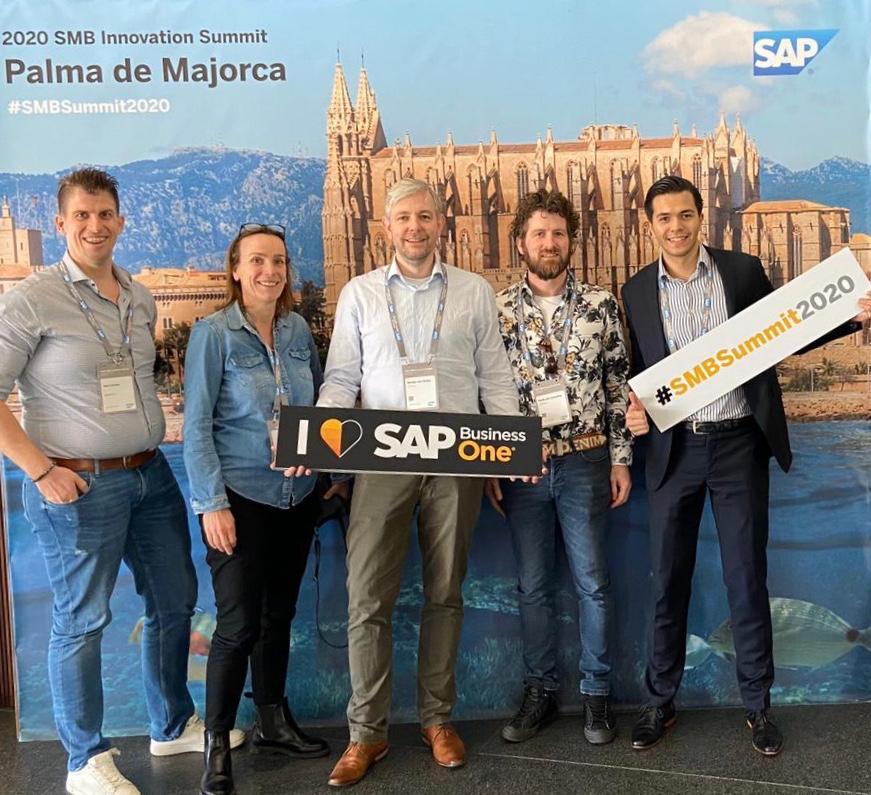 Namens Asecom en AGION waren Martijn, Yvette, Mark, Mike en Henk-Jan aanwezig bij #SMBsummit2020 (19-21 feb) op Mallorca voor de laatste ontwikkelingen rondom #SAPBusinessOne