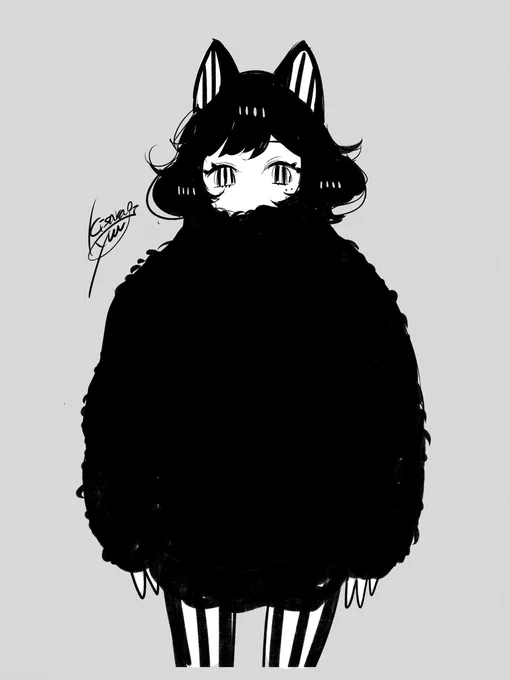 猫の日ということでストライプちゃんまとめ
#猫の日 #創作 
