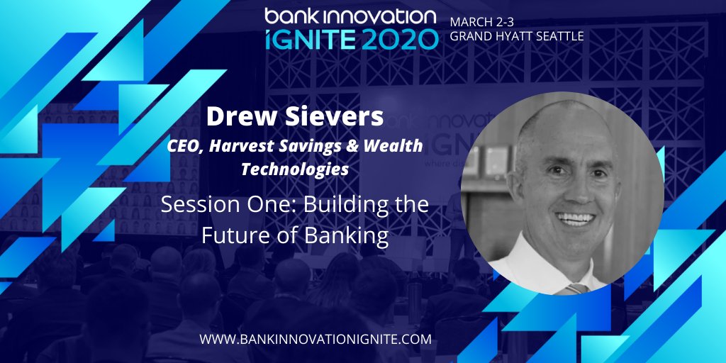 FinAi_News's tweet photo. Bank Innovation Ignite's Session One: Building the Future of Banking is a can't miss! Join speakers like Drew Sievers of @HARVEST_SW and more as they discover the next big fintech idea. Request an invitation today and join us in Seattle! https://t.co/DpdsPLBOLe #BIIgnite20 https://t.co/5nSQJtzFAz