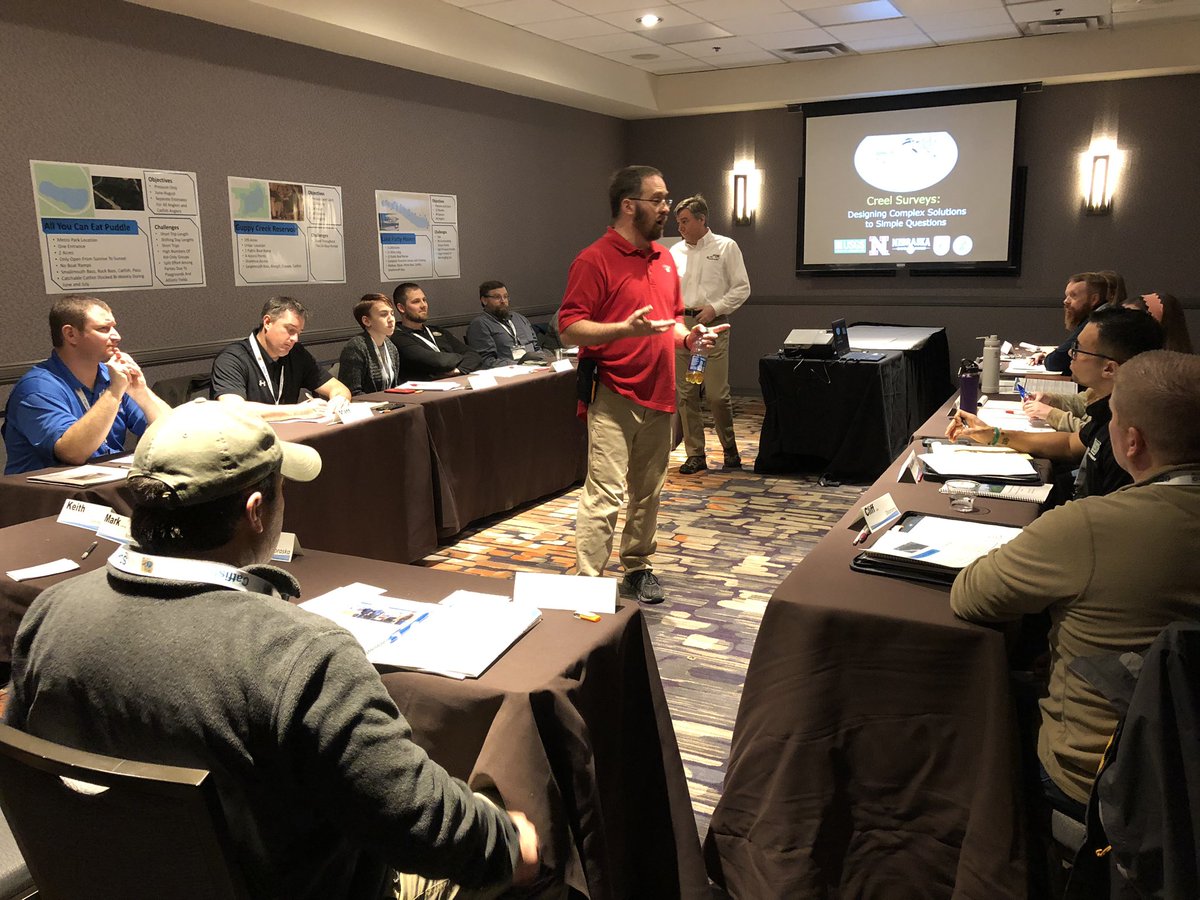 Kicking off our angler survey workshop with a great group of participants.  #Catfish2020 #SDAFS @UNLSNR @NECFWRU @NEGameandParks