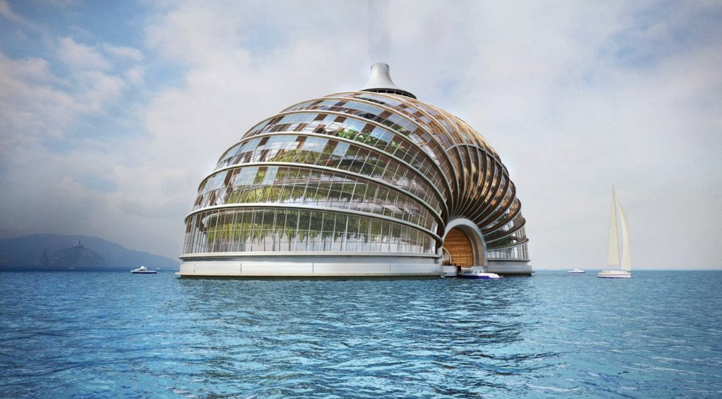 Continuing our past winners list, 2011's winner, The Ark, is a slinky shaped, covered arched structure that be inhabited on land or sea. Its concept acts as its own ecosystem and can withstand natural disasters. Photo by Remi Studio.