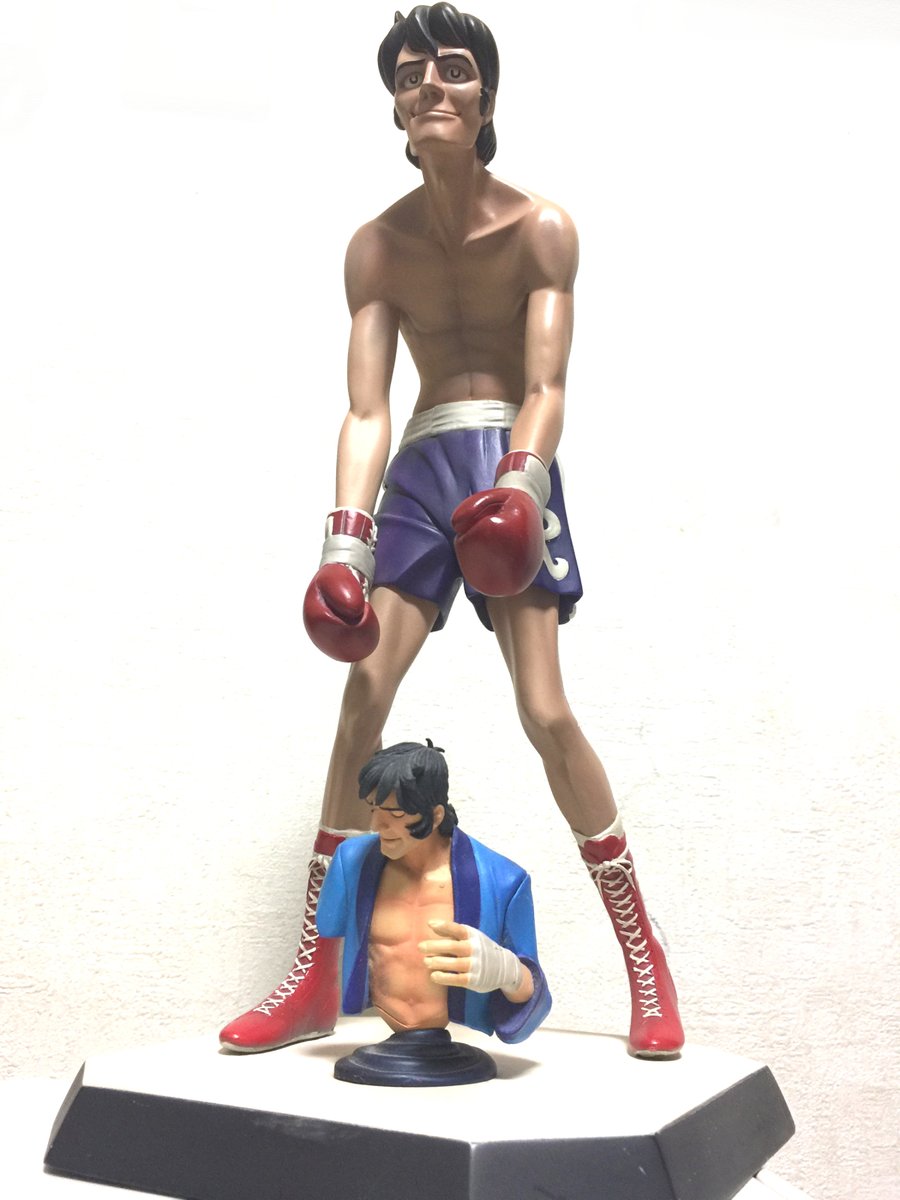 力石徹　ボクシングフィギュア 赤 短パン 約15cm あしたのジョー 力石 徹