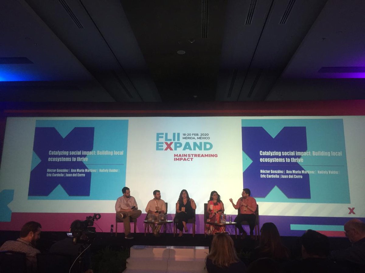 innpactia's tweet photo. Felices de haber estado aprendiendo junto a los actores de impacto @masschallenge @ashoka @premiocemex @juandelcerro, con quienes conversamos sobre la construcción de un ecosistema y su importancia para catalizar el #impactosocial.
#FLIIX #Mexico #mainstreamingimpact https://t.co/gan5mYgKNU