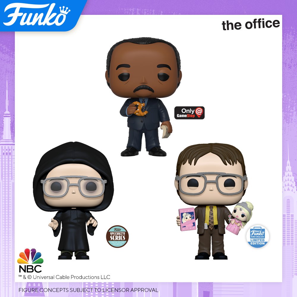 OriginalFunko's tweet photo. Toy Fair New York 2020 Reveals: The Office!
 https://t.co/MJcTTxb64a
@theofficenbc @GameStop #the office #FunkoTFNY #Funko #Pop #FunkoPop #gamestop https://t.co/ZEUNLGhkwe
