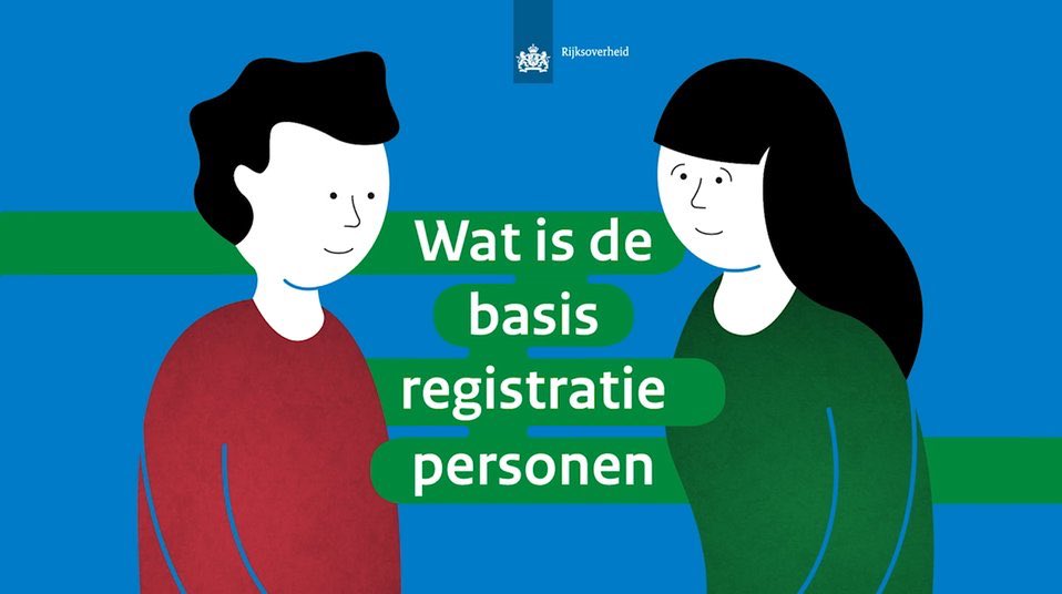 De Nederlandse overheid registreert persoonsgegevens in de Basisregistratie Personen (BRP). Wij zijn verantwoordelijk voor het veilig gebruik van Identiteitsgegevens in de BRP. Weten wat nu die BRP is, bekijk de animatie op bit.ly/2Vd7Udt