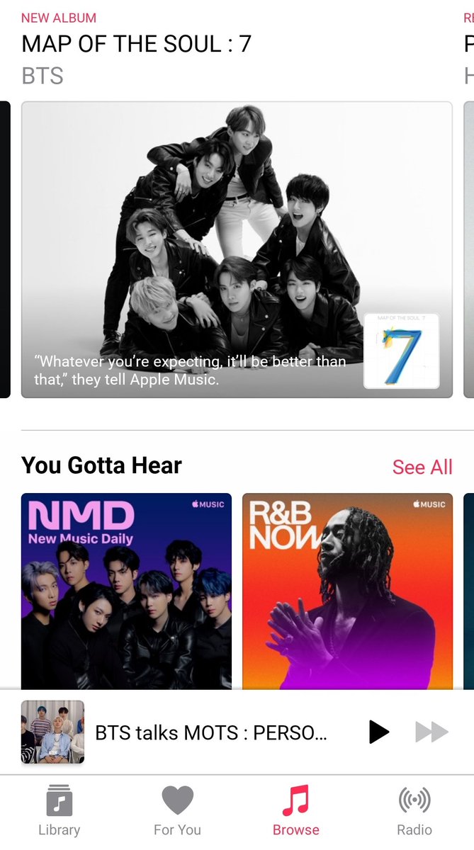 Bts Charts On Twitter Bts Banner On Apple Music