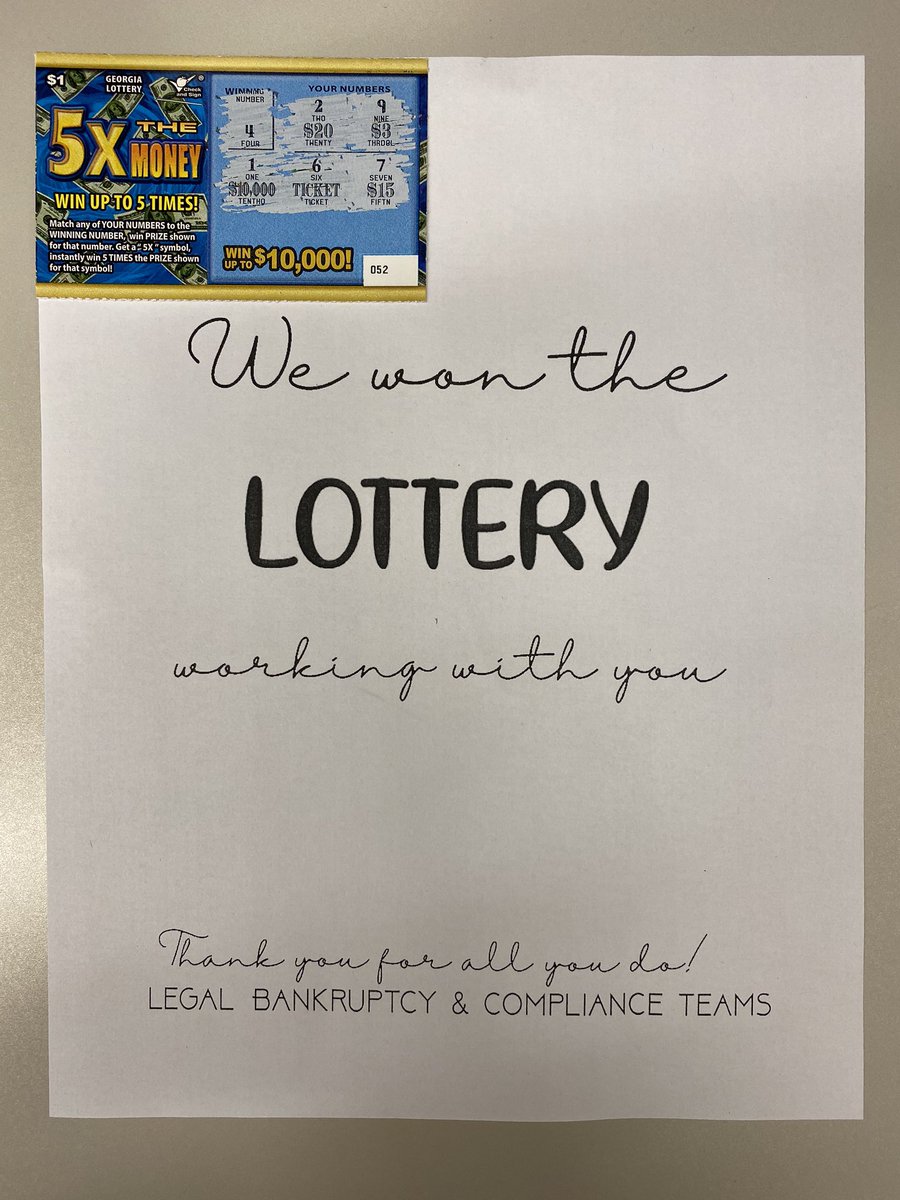 No luck winning the lottery 😕 but I lucked out with amazing co-workers!!! It’s an honor to work with these humans! 🥰🥰🥰 #TMXFamily #RAKWeek2020 <a href="/TMXCompanies/">TMX Companies</a>