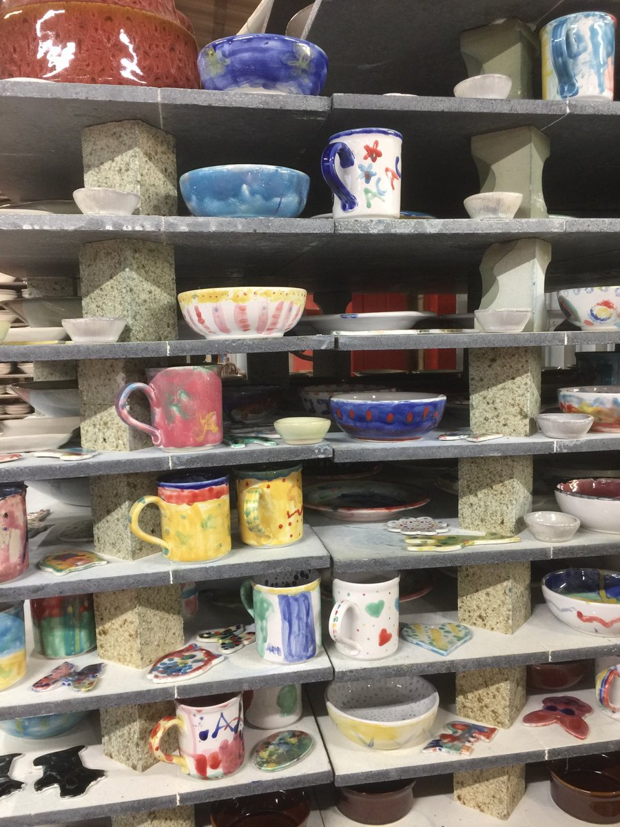 GrayshottPot's tweet photo. What a great week at the pottery, filled with half-term activities. We loved seeing the creations of our pottery throwing and pottery painting workshops 🎨 

Thanks to everyone who attended! We will be releasing new dates soon🗓️ https://t.co/f9zouEMoEP