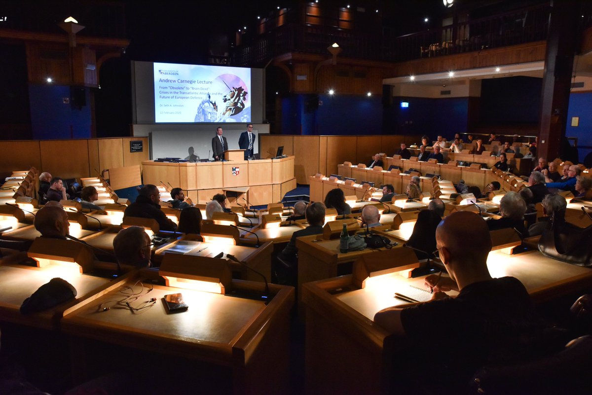 Here are some photos from last week's Carnegie Lecture. It was great to welcome Seth Johnston back to Aberdeen and to hear his positive take on the future of NATO and the transatlantic alliance.