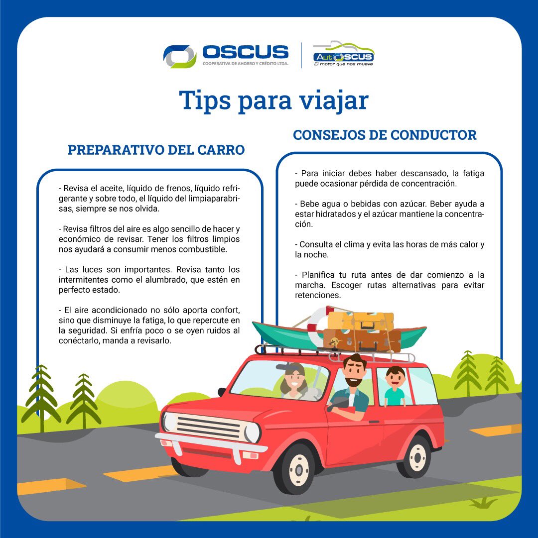 CoopOSCUS's tweet photo. Tomas las precauciones debidas antes de salir de viaje.
#PensamosEnTi
#AutOSCUS https://t.co/iULpahFxFk